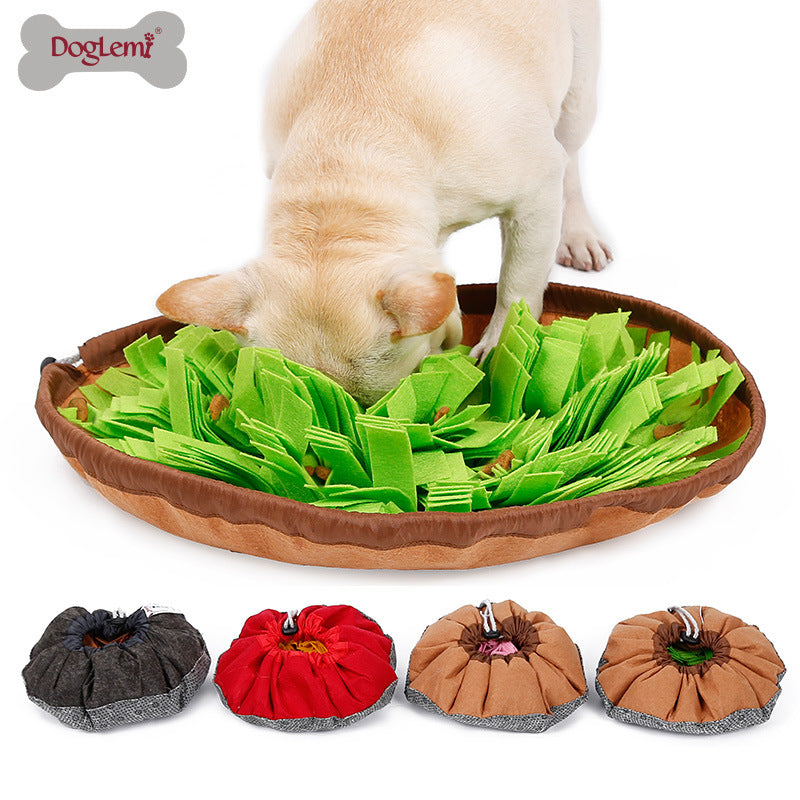 1Pc Pet Sniffing Mat Flower Shaped Slow Food Mat Olfactory